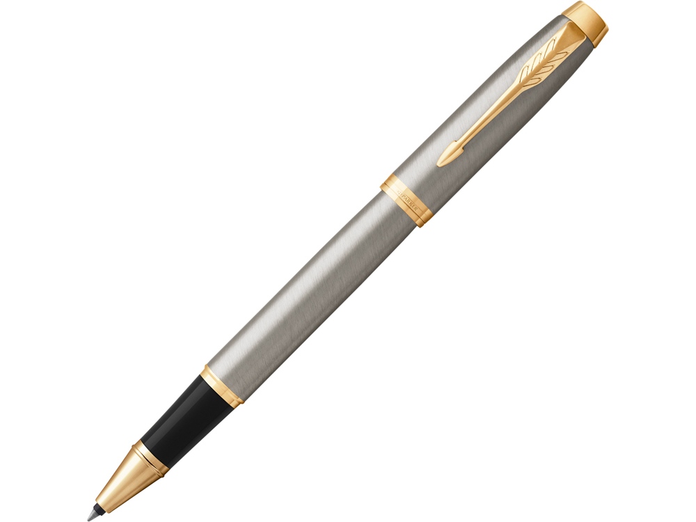 Ручка роллер Parker IM Core Brushed Metal GT с логотипом Parker | Print Logo