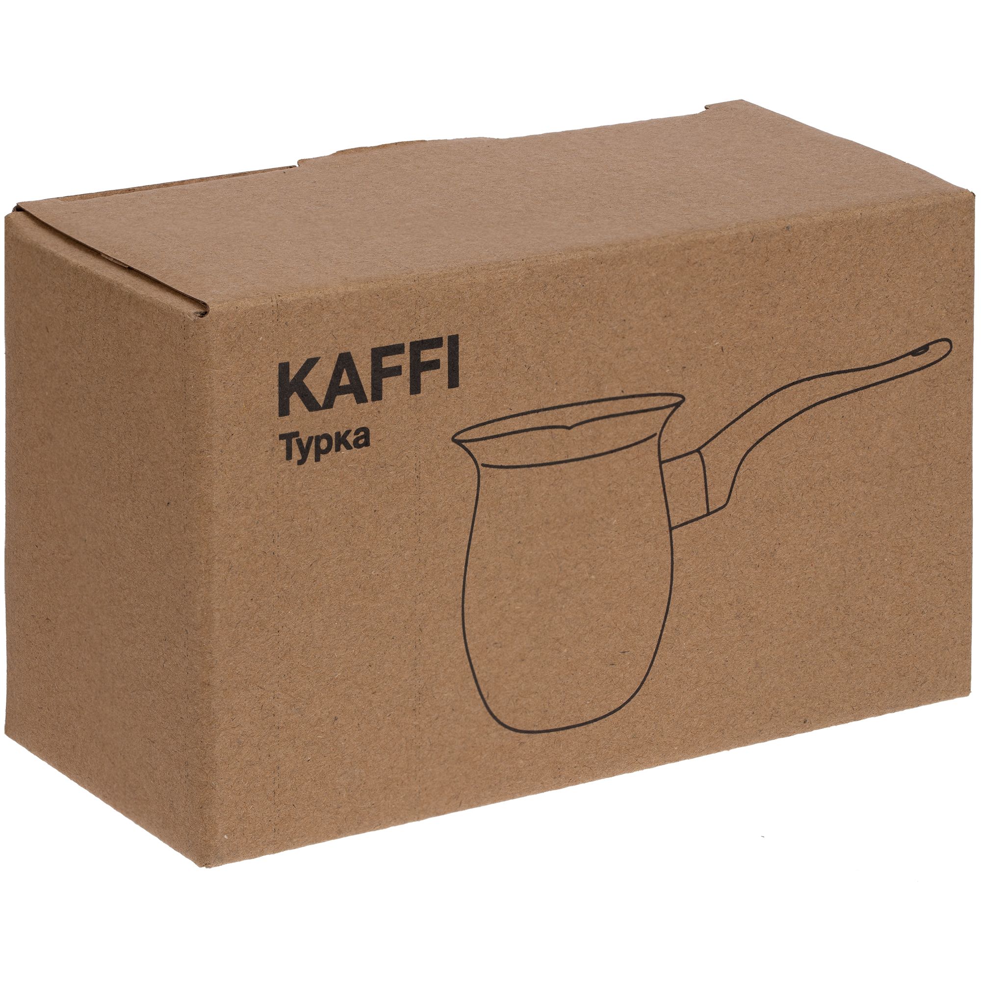 Турка Kaffi, ver.2 — пример нанесения логотипа (Molti) | Print Logo