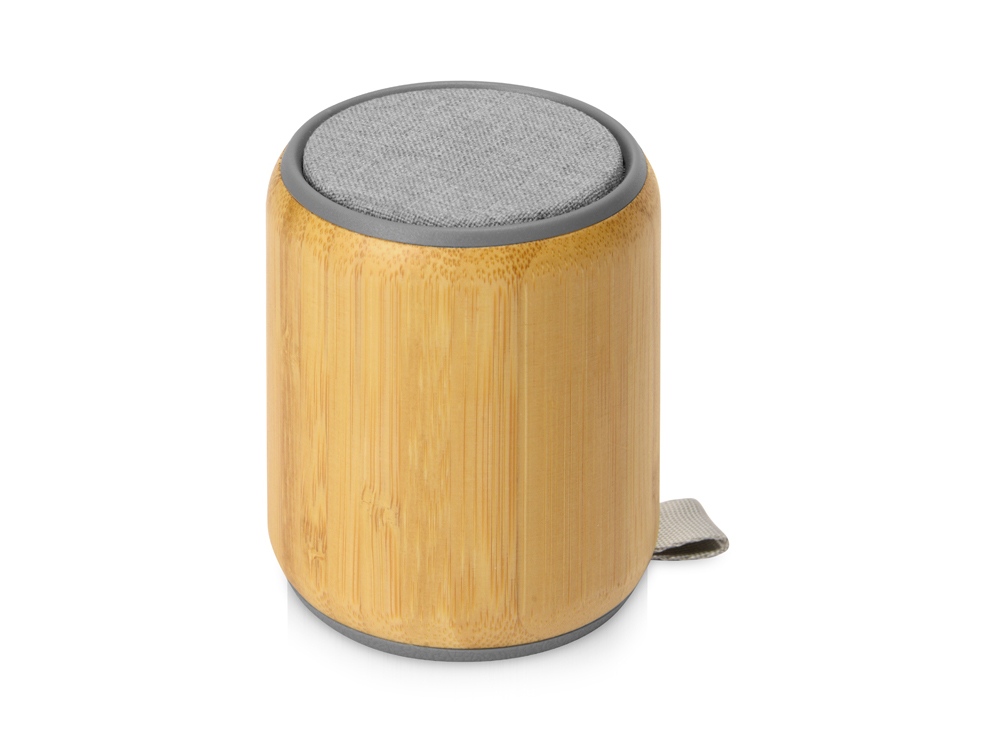 Портативная колонка из бамбука Bongo с логотипом  | Print Logo