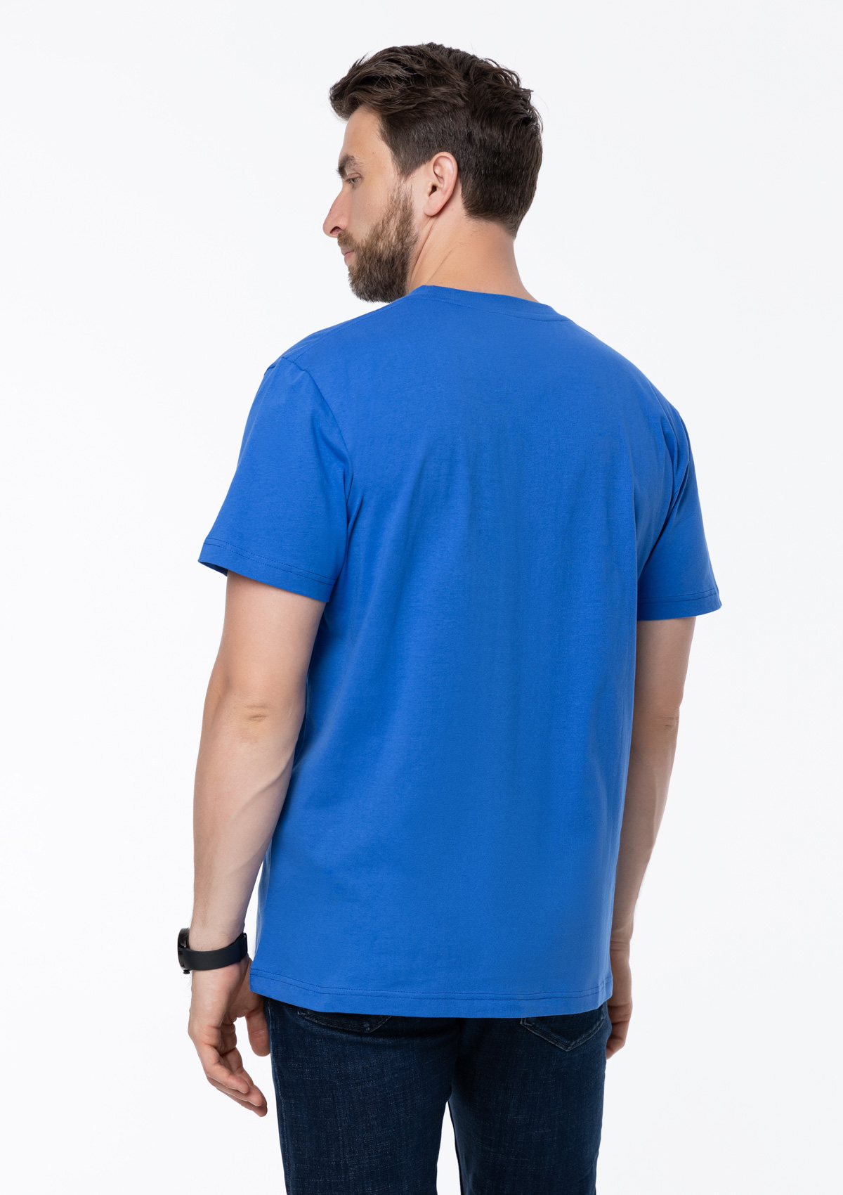 Футболка унисекс хлопок 150, 52, Синий,  (16/1)  (56/XXXL)
