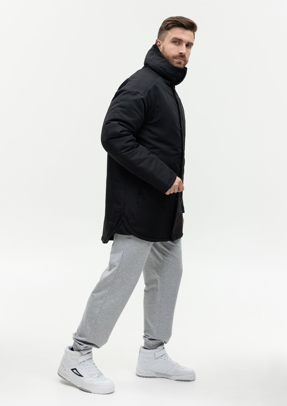 Куртка утепленная мужская STAN, 180,73, Чёрный,  (20)  (52/XL)