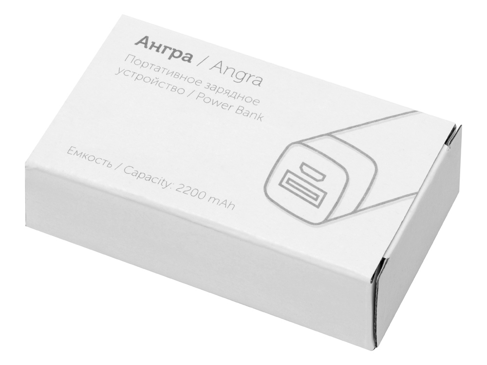 Портативное зарядное устройство Ангра, 2200 mAh, красный