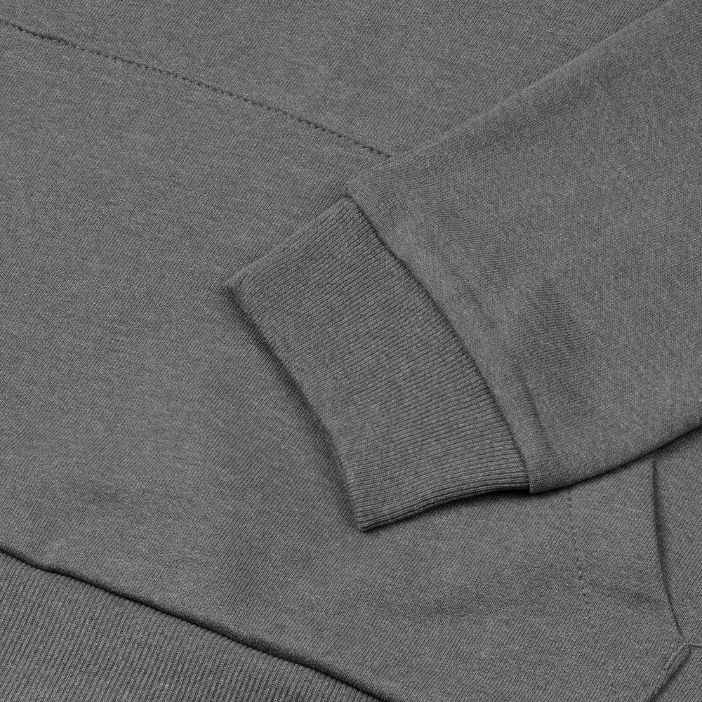 Толстовка с капюшоном унисекс Hoodie, серая (стальная), размер L