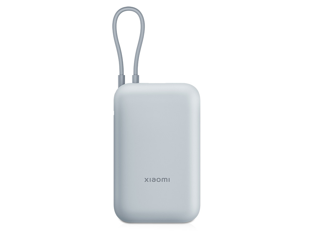 Внешний аккумулятор со встроенным кабелем Mi Power Bank (Integrated Cable), 10000 мАч с логотипом Xiaomi | Print Logo
