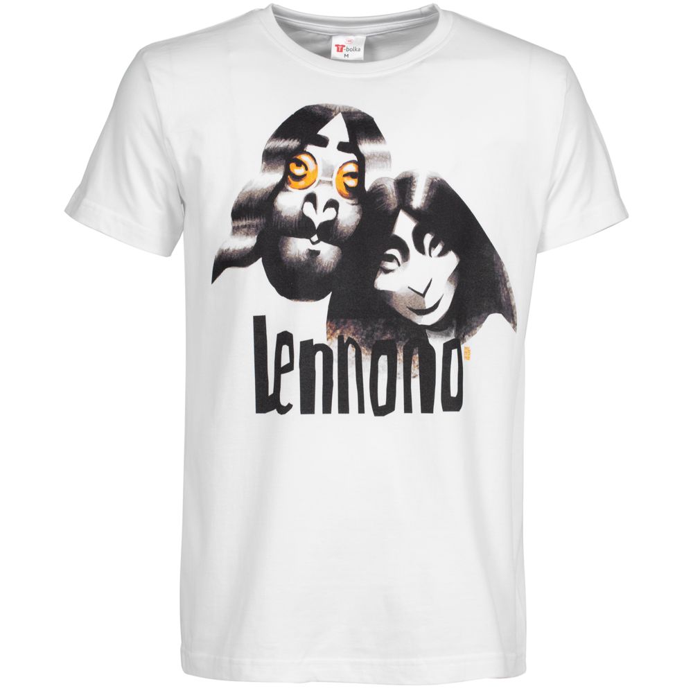 Футболка «Меламед. John Lennon, Yoko Ono» — пример нанесения логотипа (Author's) | Print Logo
