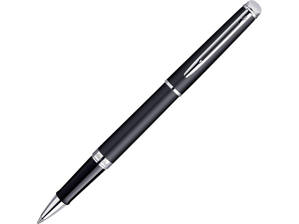 Ручка роллер Hemisphere Matt Black CT F с логотипом Waterman | Print Logo