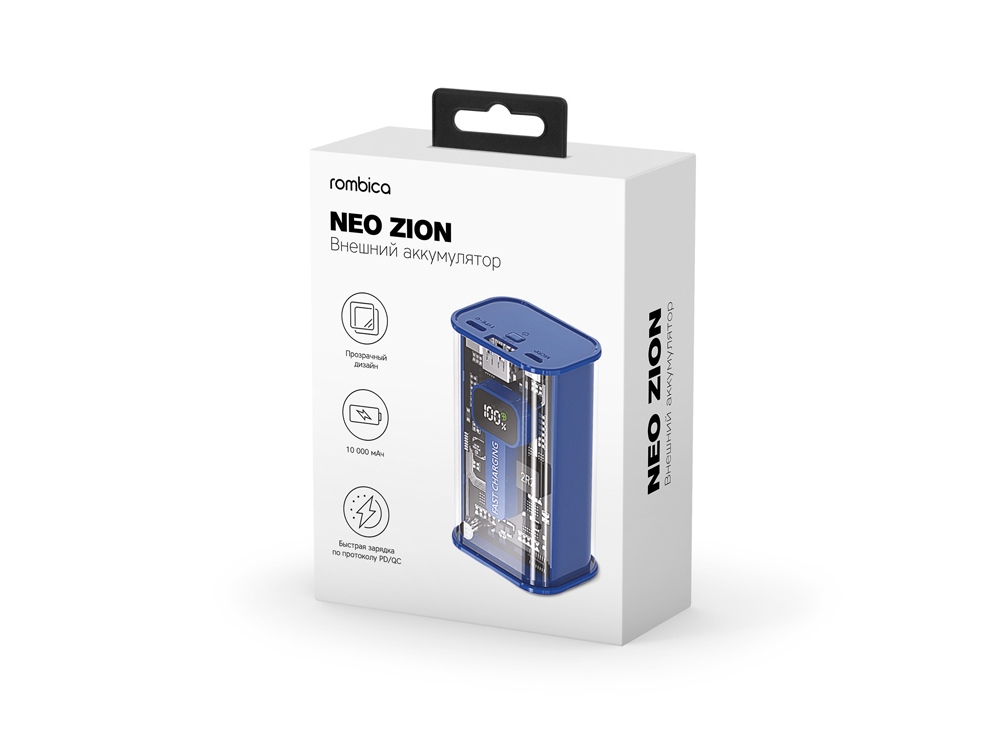 Внешний аккумулятор Rombica NEO Zion Blue (Р)