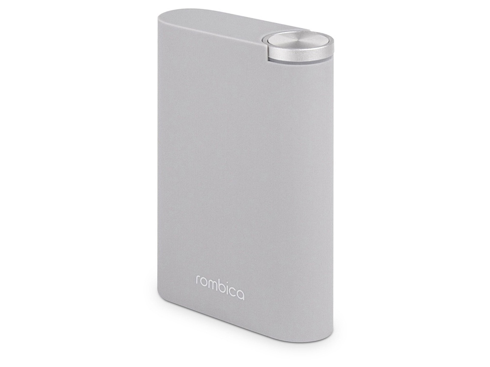 Внешний аккумулятор NEO Alfa Gray, 8000mAh с логотипом Rombica | Print Logo