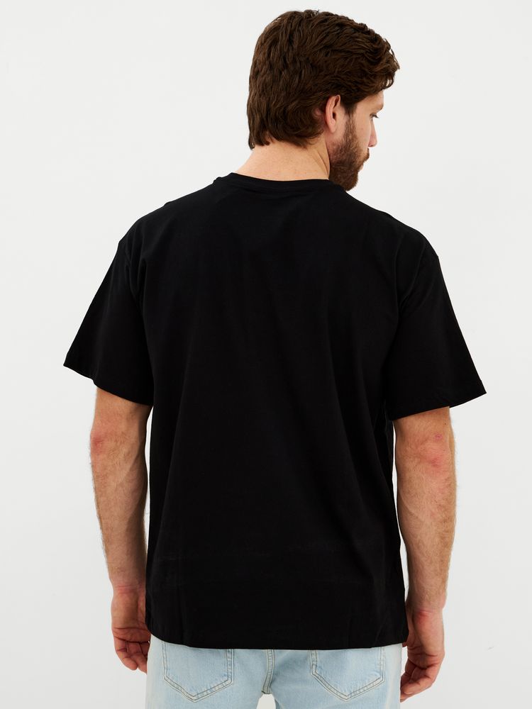 Футболка Oversize Premium, черная, размер S