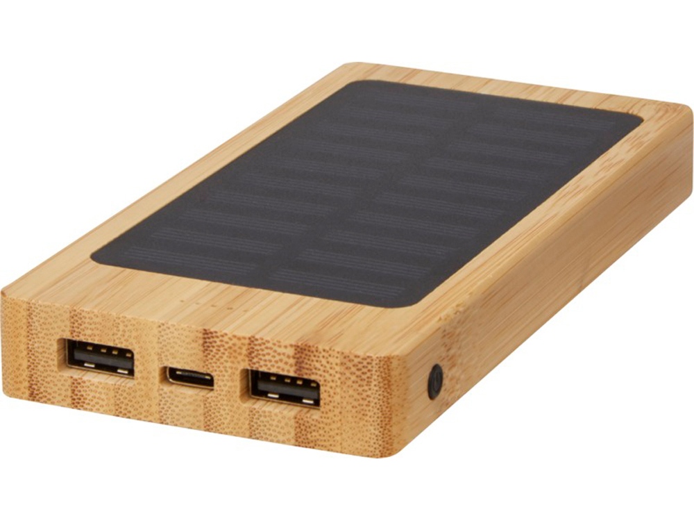 Портативный внешний аккумулятор на солнечной батарее Alata, 8000 mAh с логотипом Avenue | Print Logo