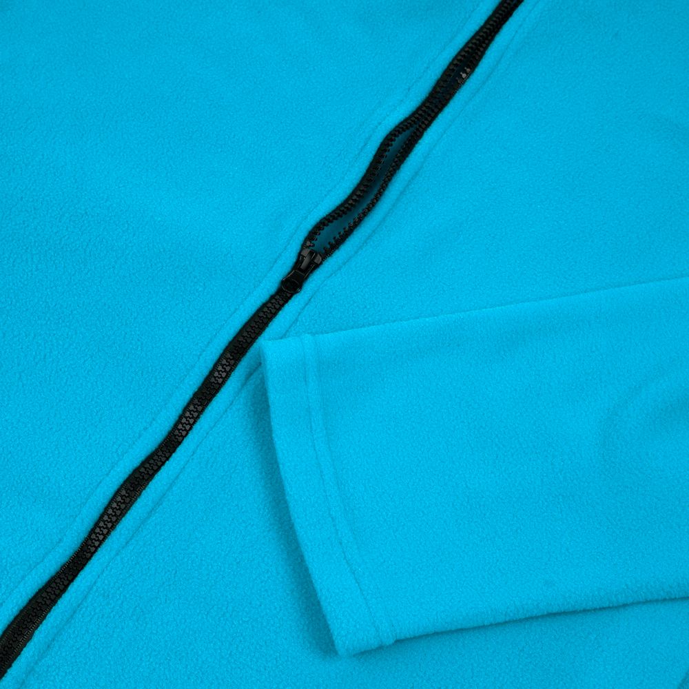 Куртка флисовая унисекс Manakin, бирюзовая, размер M/L