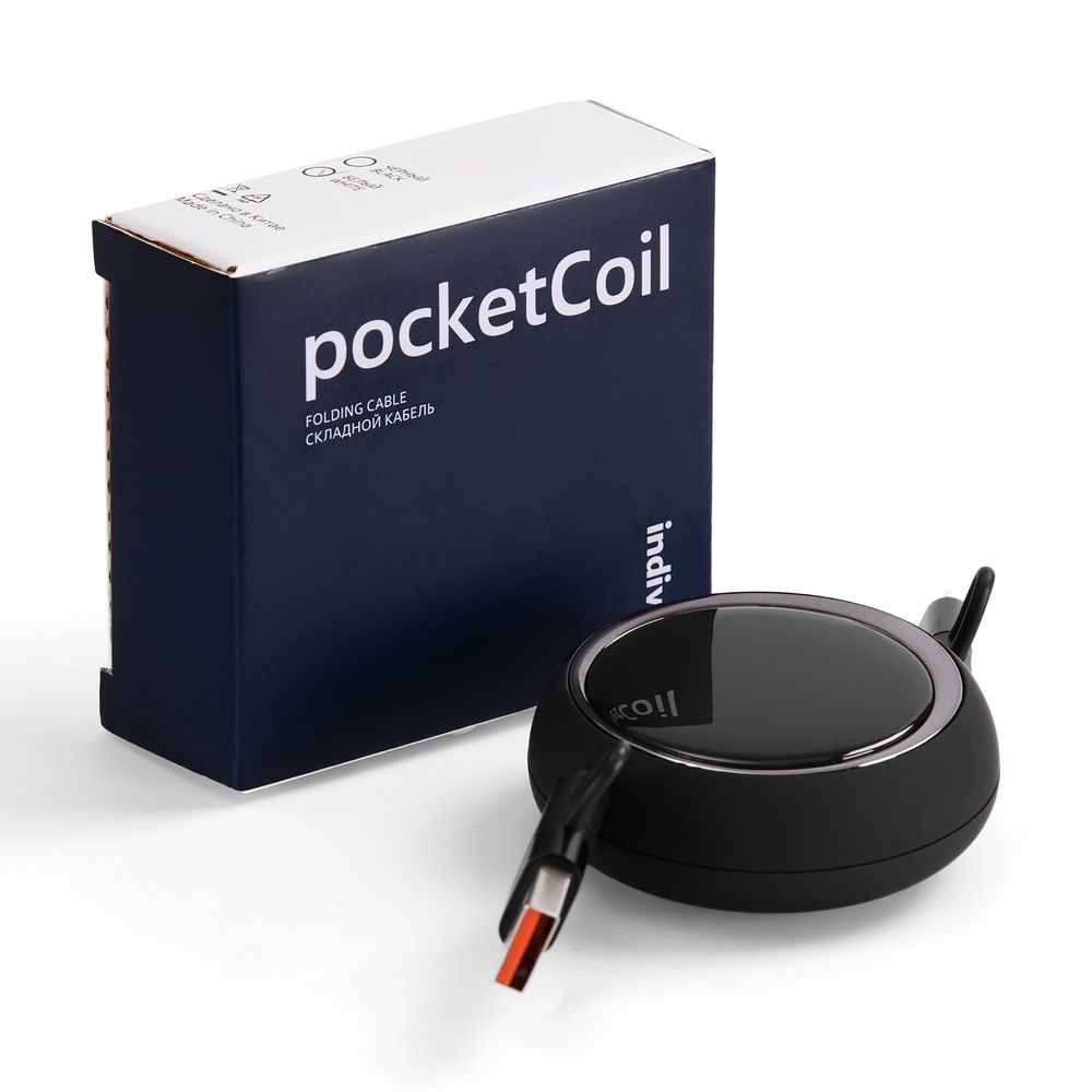 Складной кабель с переходниками pocketCoil фото на сайте Print Logo.