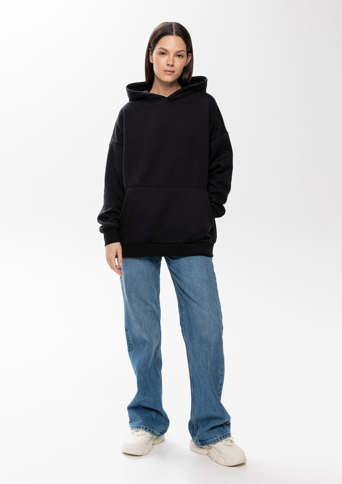 Худи унисекс STAN оверсайз интерсофт 320, 69, Чёрный,  (20)  (52/XL)