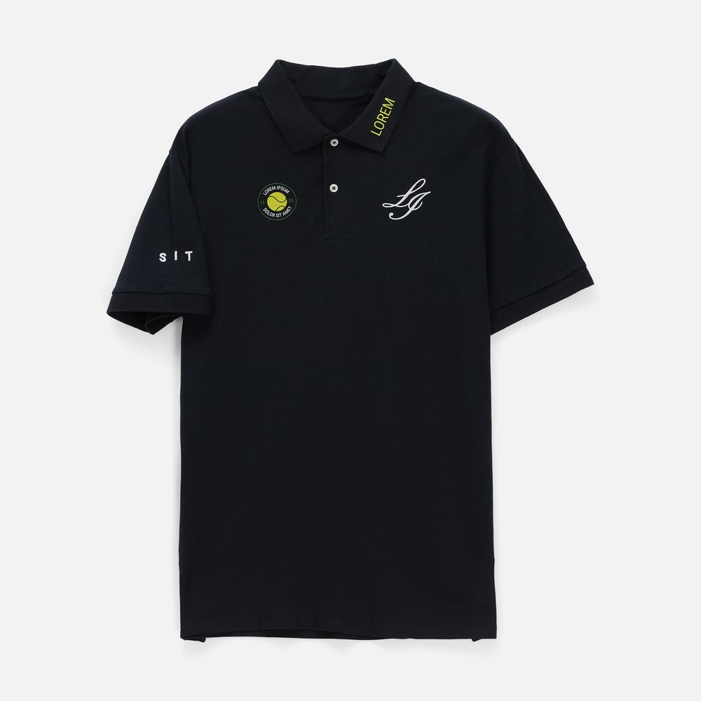 Рубашка поло унисекс Pacific, черная, размер S