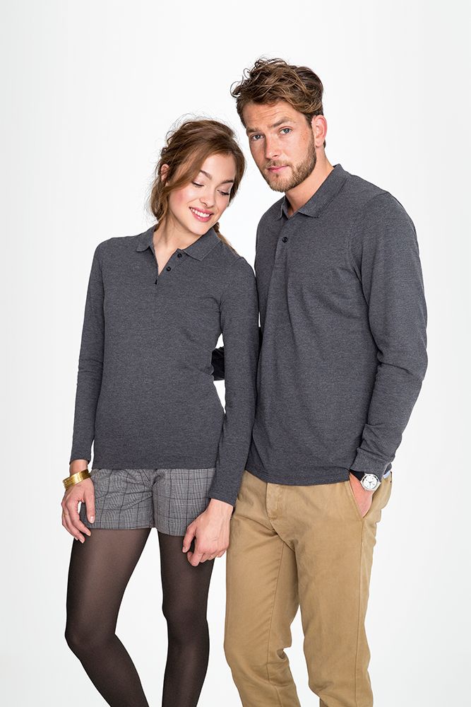 Рубашка поло мужская с длинным рукавом Perfect LSL Men фото на сайте Print Logo.