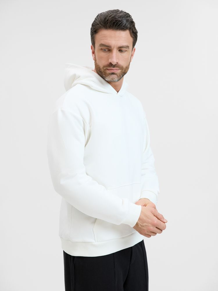 Худи унисекс оверсайз Songo, молочно-белое, размер 3XL/4XL