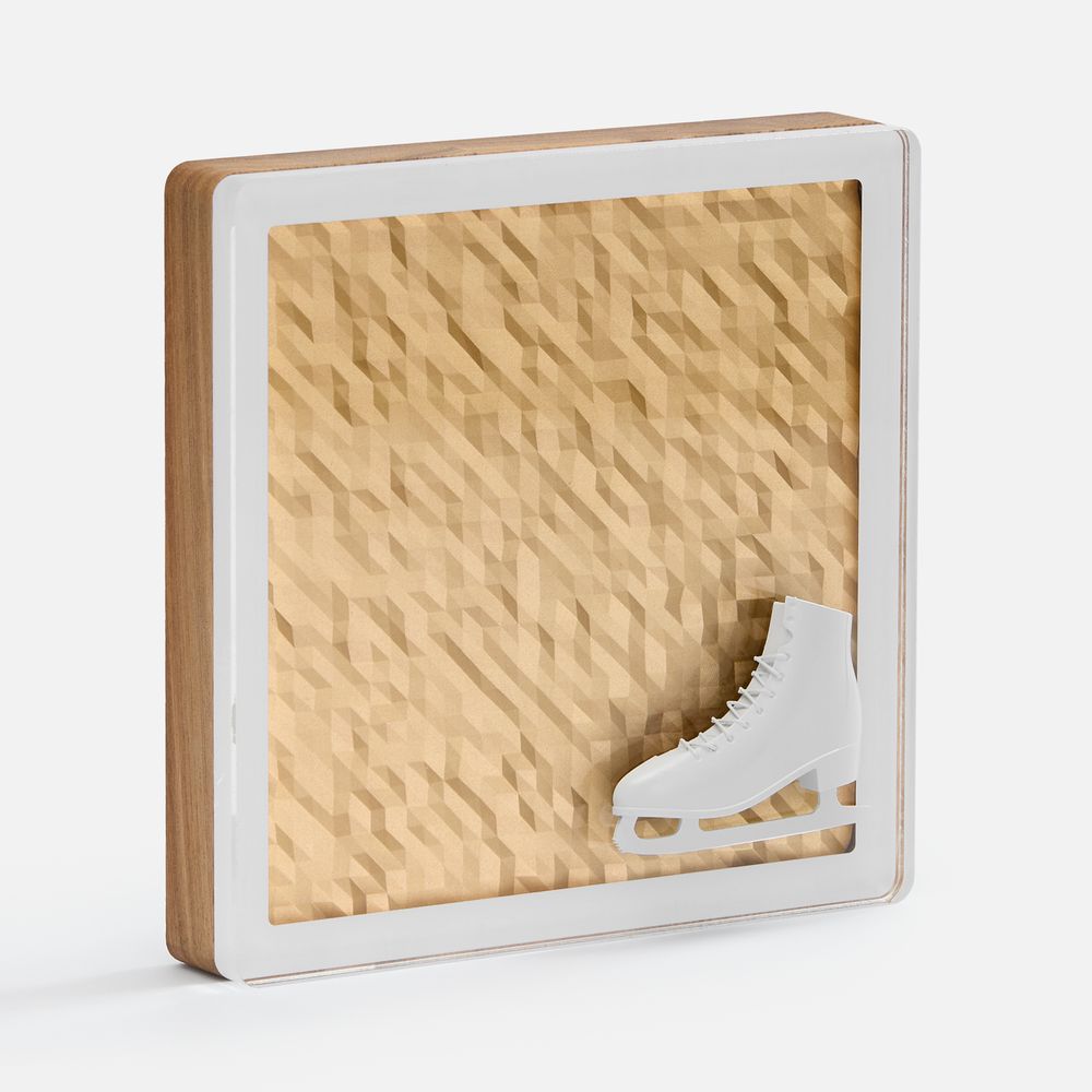Плакетка Goldwin c 3D-элементами с логотипом  | Print Logo
