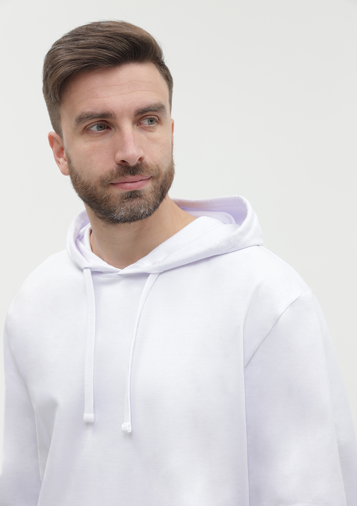 Худи унисекс STAN футер без начёса 260, 23, Белый,  (10/1)  (52/XL)