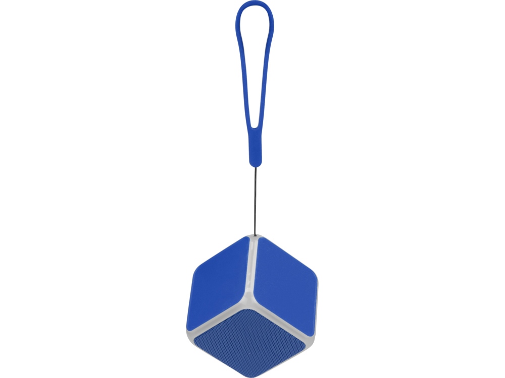 Портативная колонка Cube с подсветкой, синий