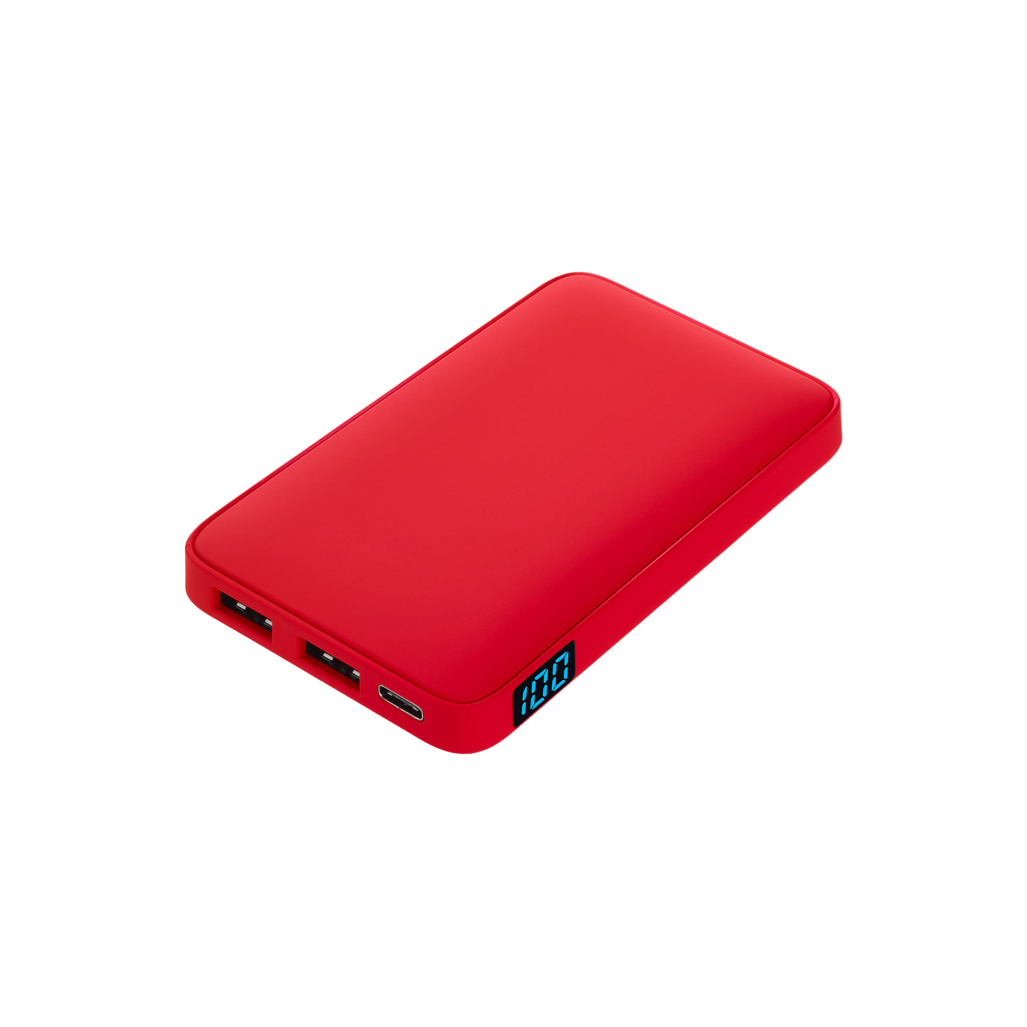 Внешний аккумулятор с подсветкой Анкор (Ancor) 5000 mAh, красный