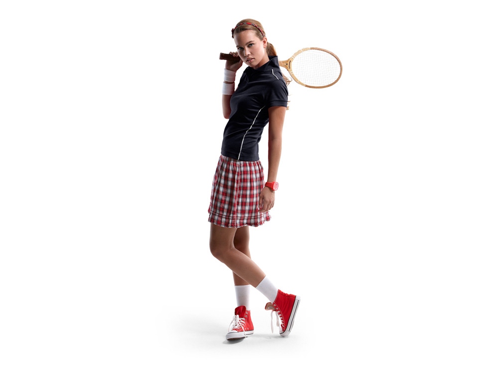 Рубашка поло Backhand женская, темно-синий/белый