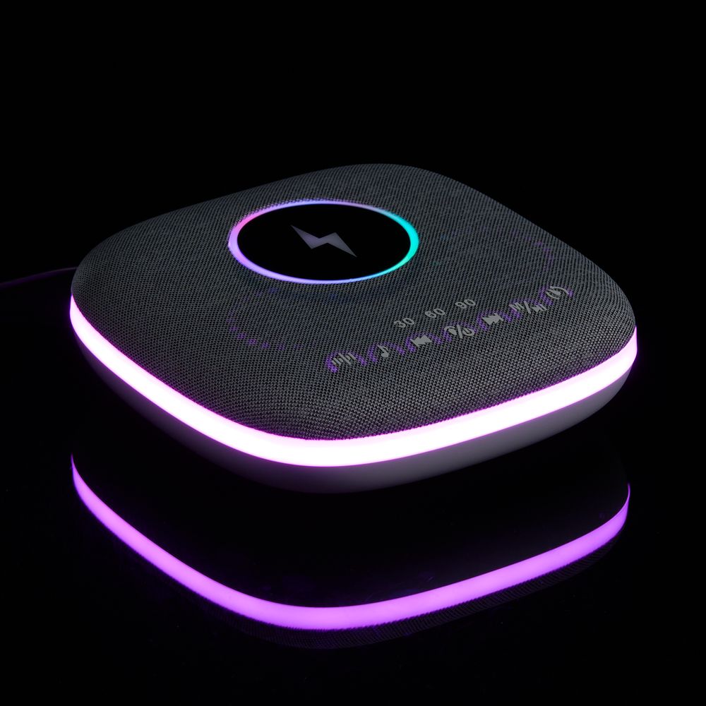 Bluetooth-колонка с беспроводной зарядкой и подсветкой Terrafonic