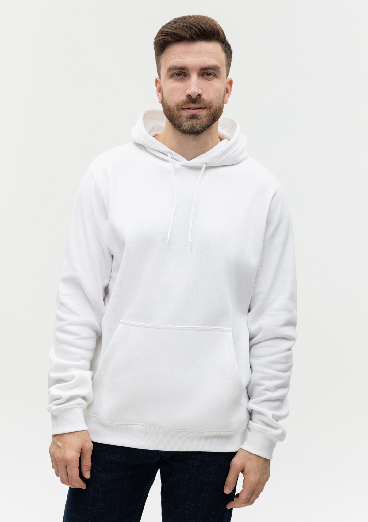 Худи унисекс STAN футер с начёсом 260, 20, Белый,  (10/1)  (48/M)