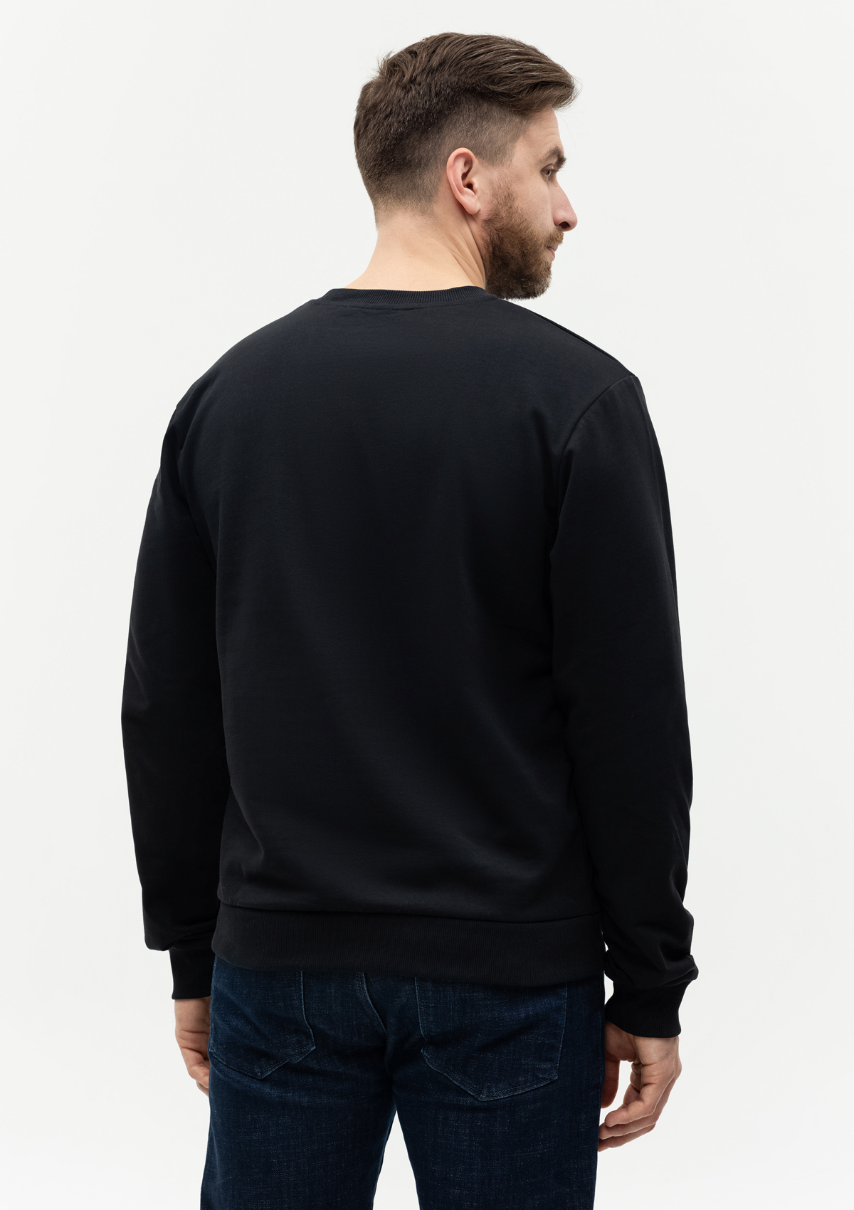 Свитшот унисекс STAN футер с начёсом 220, 60, Чёрный,  (20)  (52/XL)