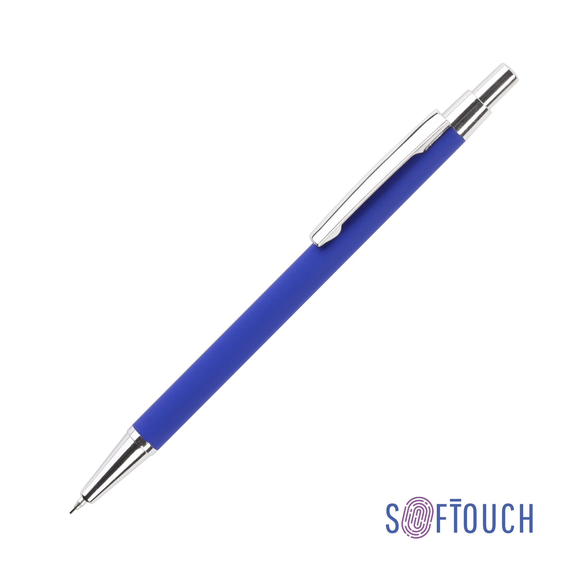 Карандаш механический "Ray", покрытие soft touch, белый