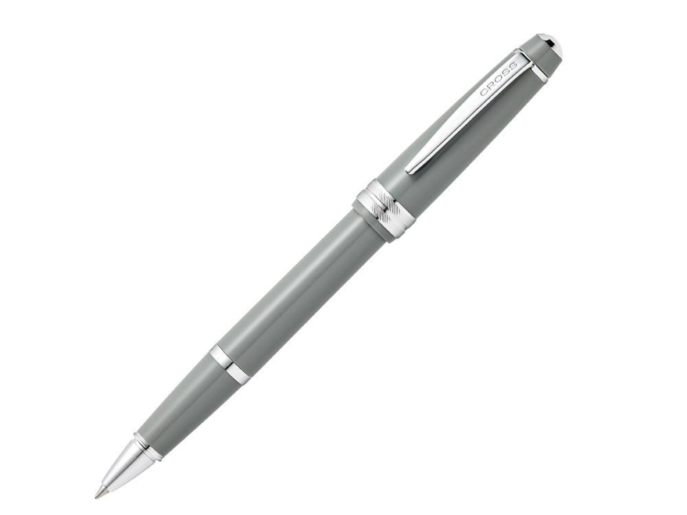 Ручка-роллер Bailey Light Gray с логотипом Cross | Print Logo