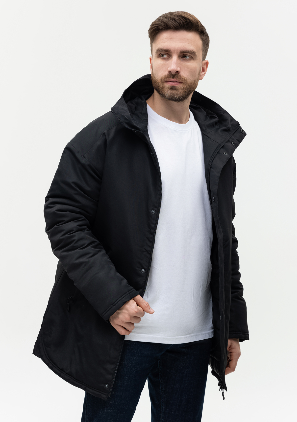 Куртка утепленная мужская STAN, 180,73, Чёрный,  (20)  (52/XL)
