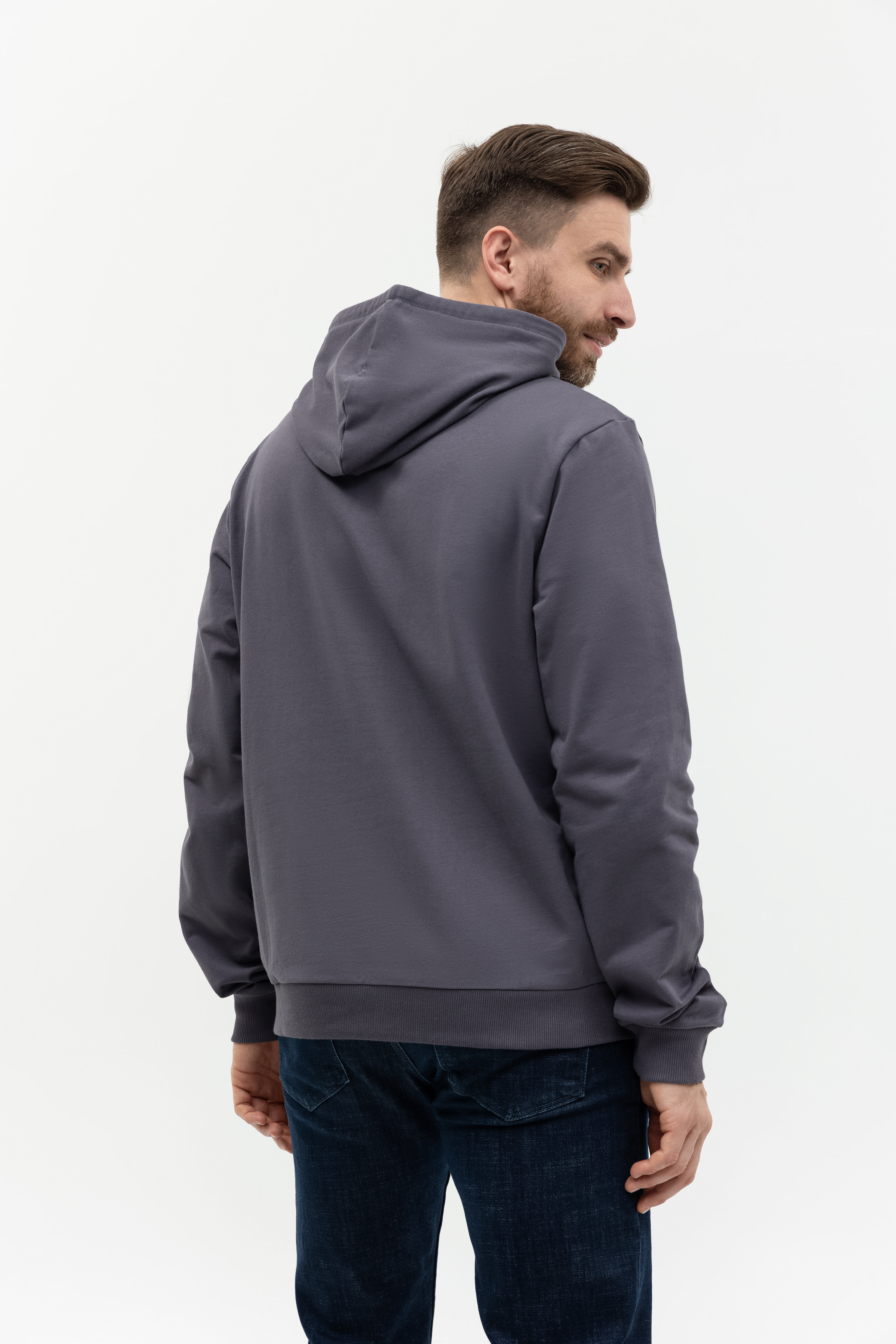 Худи унисекс STAN футер без начёса 260, 23, Тёмно-серый,  (100/1)  (52/XL)