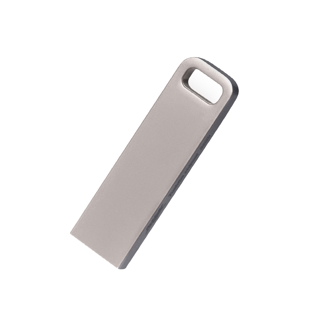 Флешка Flash 16 Gb, серебряная с логотипом Portobello флешки | Print Logo