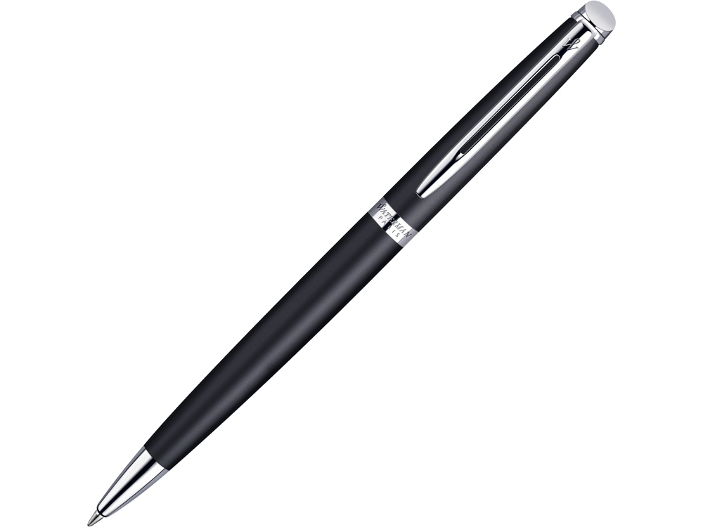Ручка шариковая Hemisphere Matt Black CT M с логотипом Waterman | Print Logo