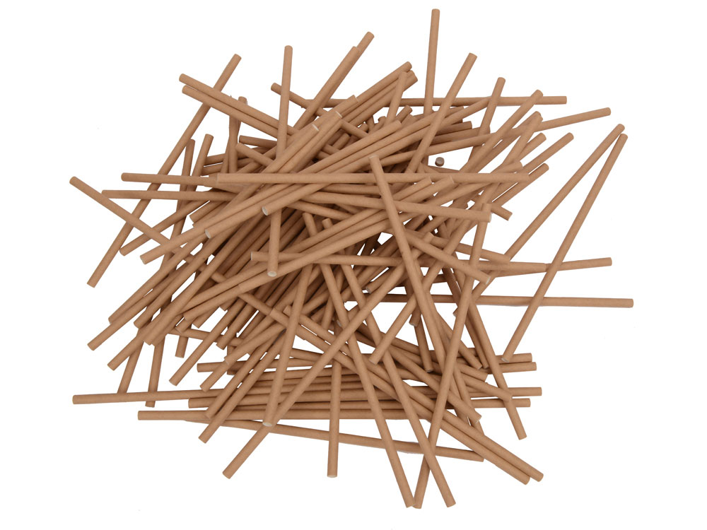 Набор крафтовых трубочек Kraft straw, 100 шт.
