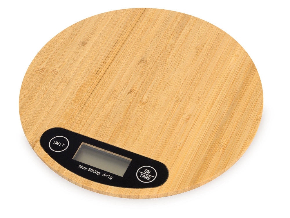 Бамбуковые кухонные весы Scale с логотипом  | Print Logo