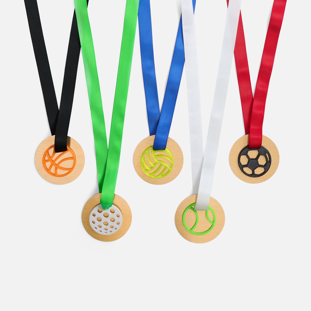 Медаль-конструктор Fundo с 3D-подвеской Sport с логотипом  | Print Logo