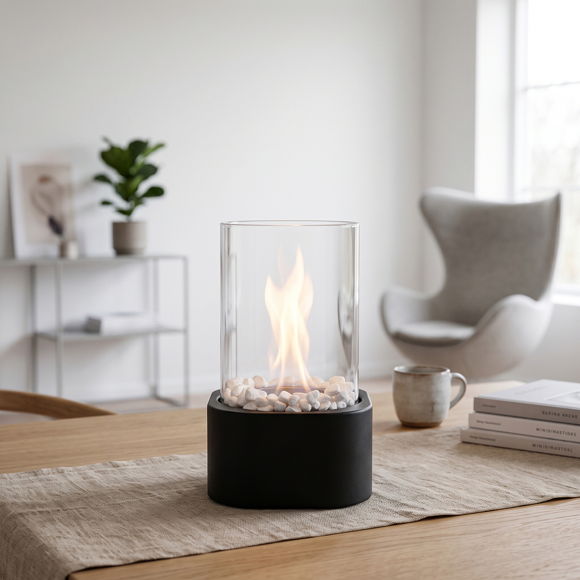 Биокамин квадратный Hygge 3.0 с логотипом YoonY | Print Logo