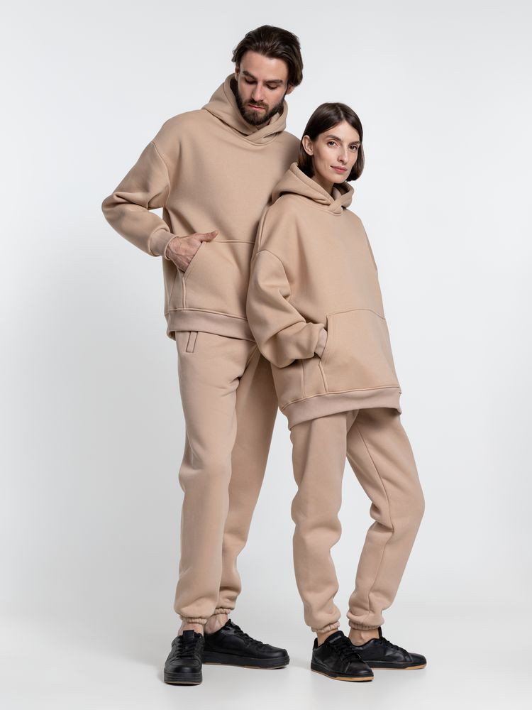 Худи Kulonga Oversize, бежевое (песочное), размер XL/XXL