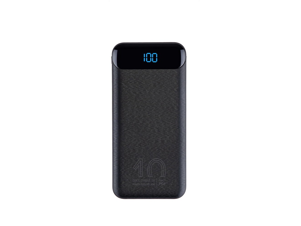 Внешний аккумулятор с дисплеем, 10000 mAh с логотипом RIVACASE | Print Logo