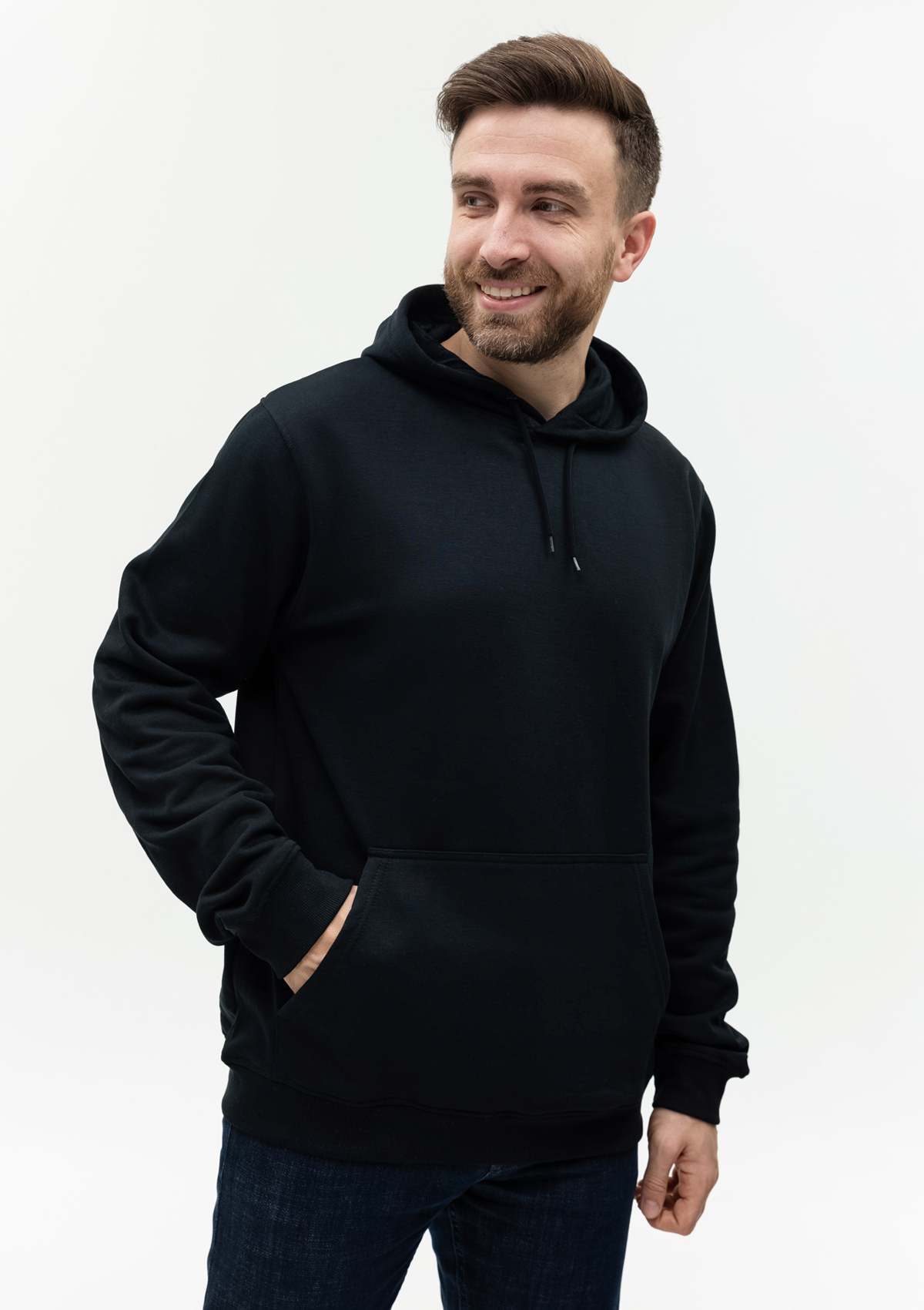 Худи унисекс STAN футер с начёсом 260, 20, Чёрный,  (20)  (40/3XS)