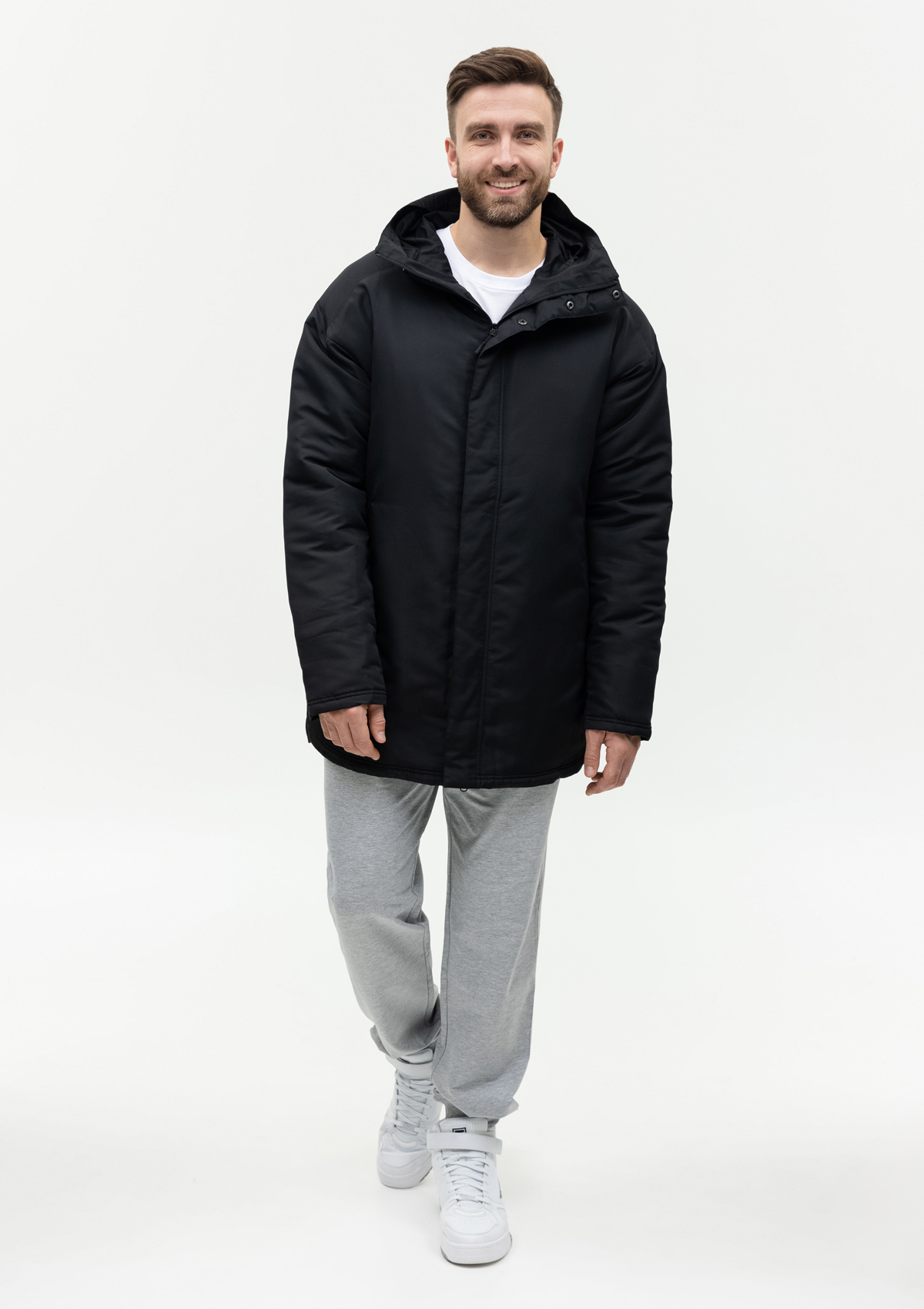 Куртка утепленная мужская STAN, 180,73, Чёрный,  (20)  (52/XL)