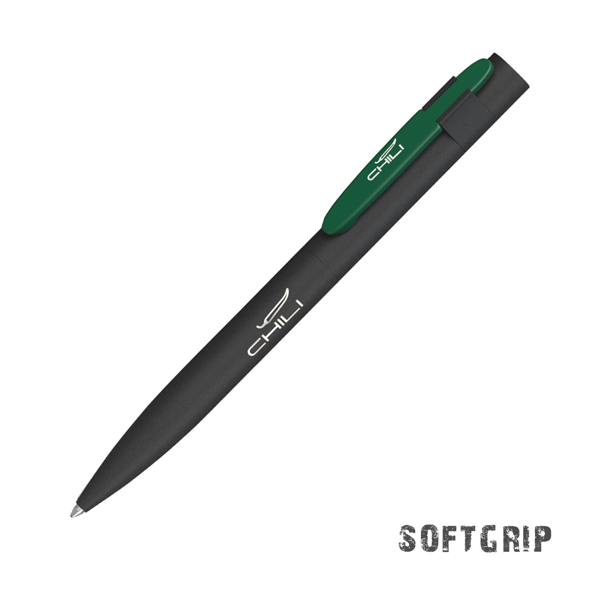 Ручка шариковая "Lip SOFTGRIP", черный с фуксией