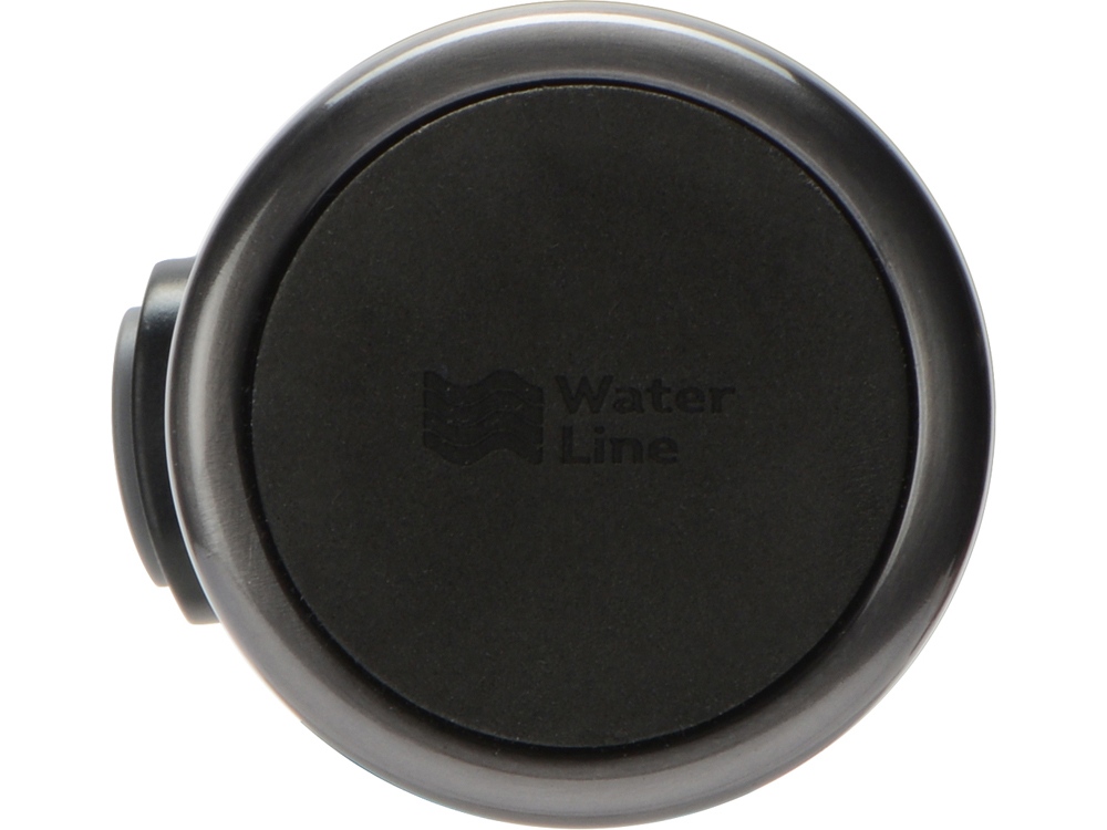 Вакуумная термокружка с кнопкой Upgrade, Waterline, тубус, матовая сталь