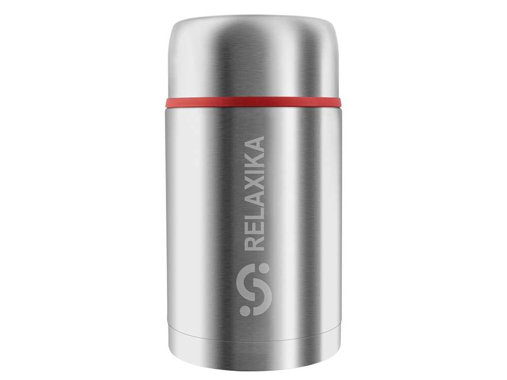 Термос для еды 301 в чехле с логотипом Relaxika | Print Logo