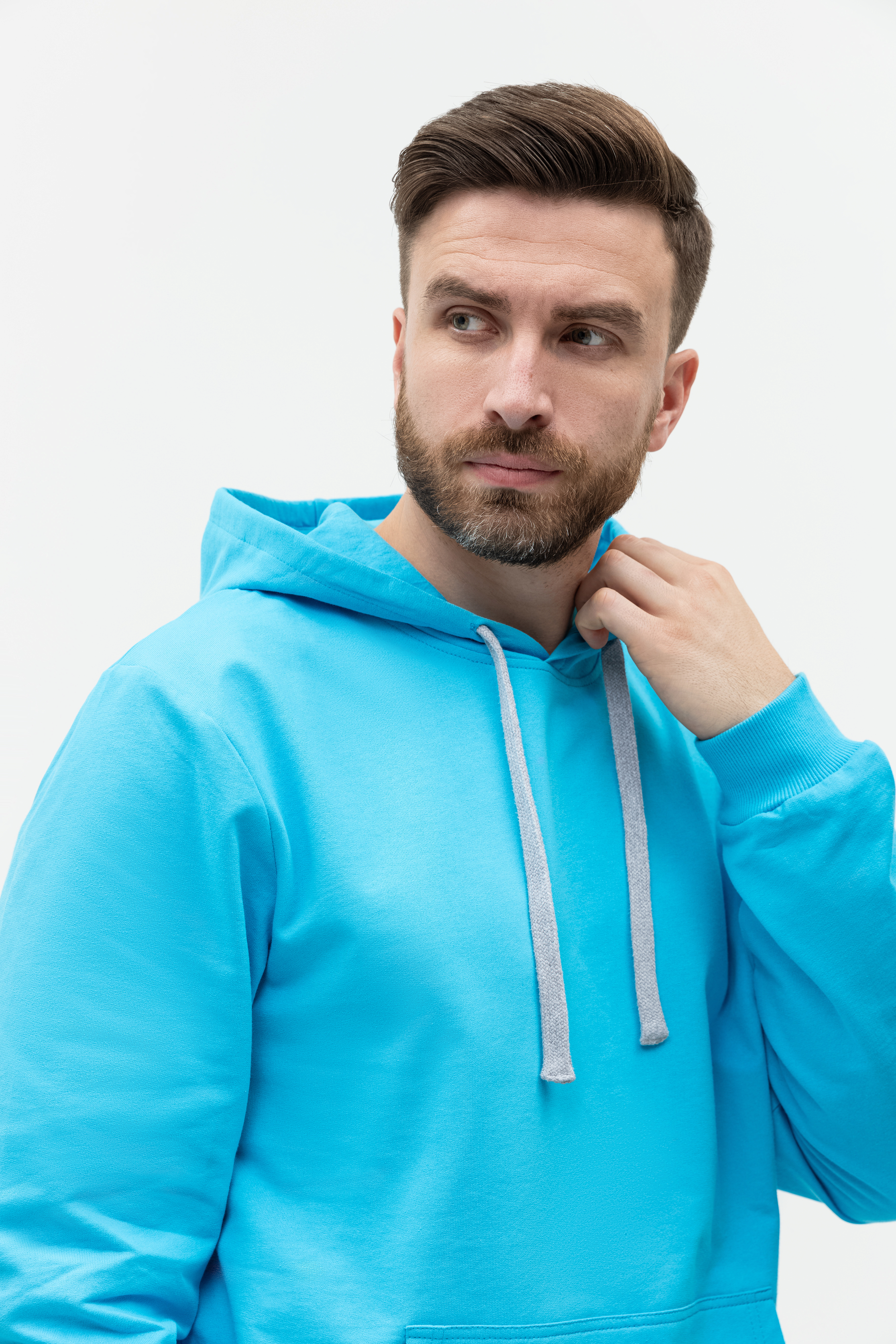 Худи унисекс STAN футер без начёса 260, 23, Бирюзовый,  (32)  (48/M)