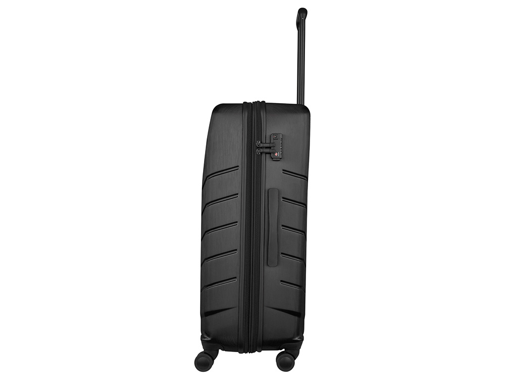 Чемодан WENGER Pegasus, черный, поликарбонат+АБС-пластик, большой, 52х76х30 см, 99 л.