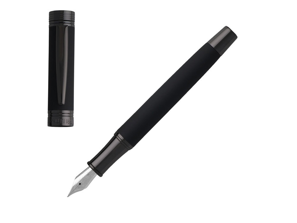 Ручка перьевая Zoom Soft Black с логотипом Cerruti 1881 | Print Logo