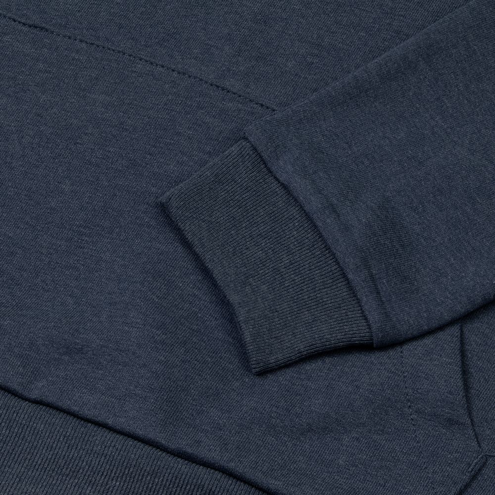 Толстовка с капюшоном унисекс Hoodie, синий меланж, размер 3XL