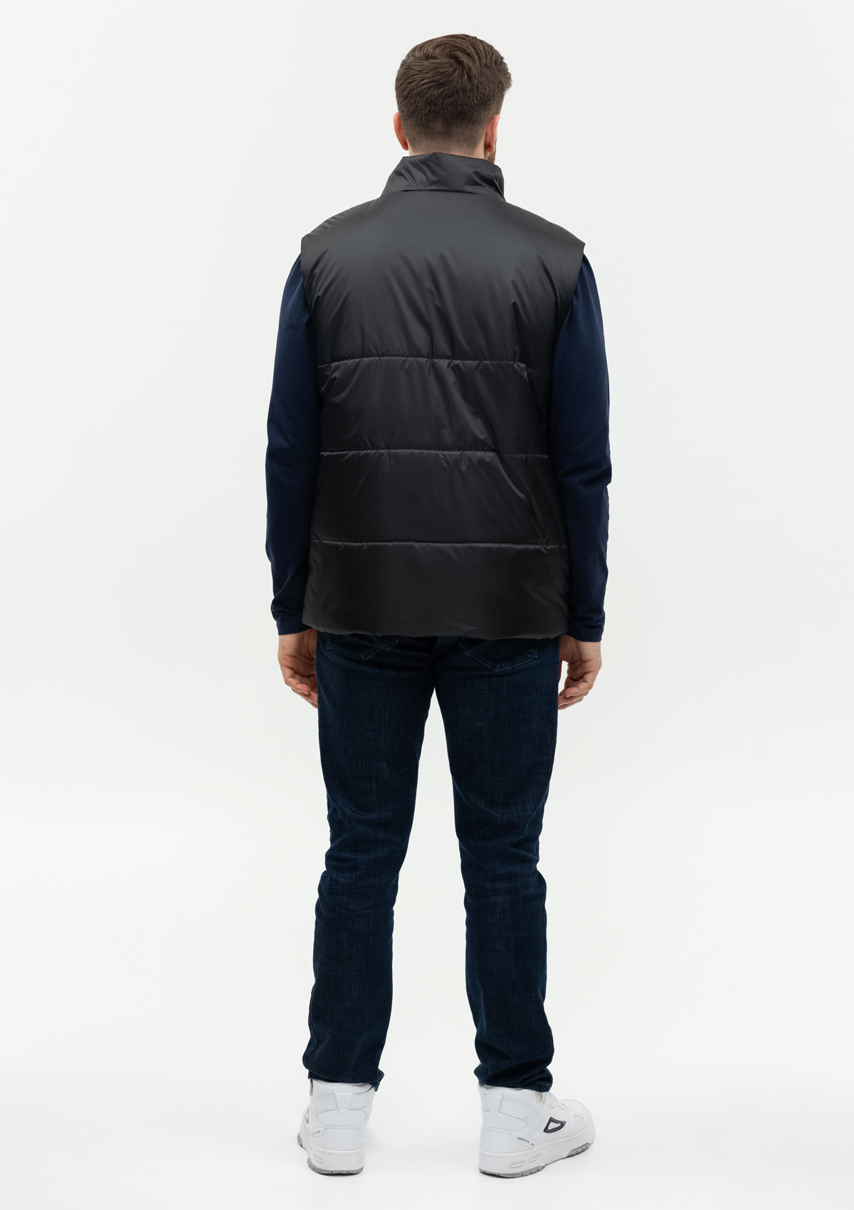 Жилет унисекс STAN утепленный таффета 210T,200, 84, Чёрный,  (20)  (58/4XL)